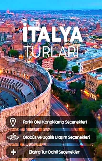 Roma, Floransa ve Venedik'i kapsayan İtalya turu