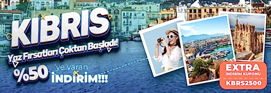 Kıbrıs tatili fırsatları ve %50ye varan indirim kampanyası tatilkaresi.